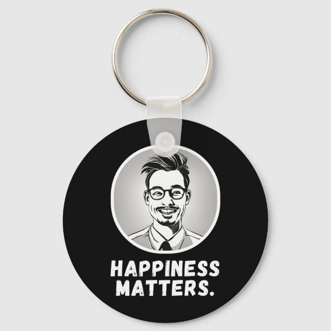 Spread Joy Happiness S Typography With Vector Illu Key Ring (Front)