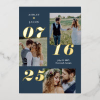 Spread Joy REAL FOIL Save The Date Card