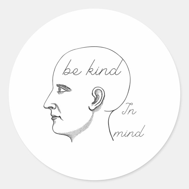 Spread Kindness12  Classic Round Sticker (Front)