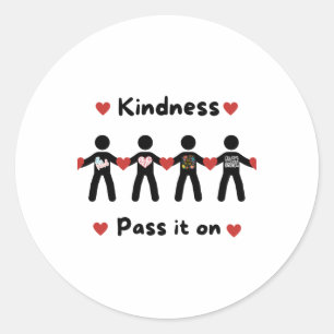 Spread Kindness13  Classic Round Sticker
