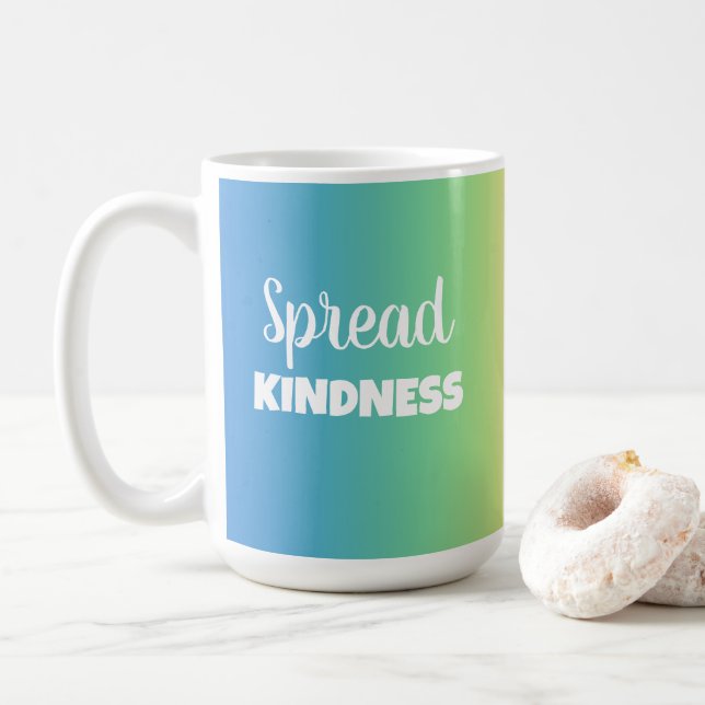 Spread Kindness Colourful Coffee Mug (With Donut)