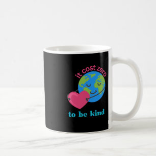 Spread Kindness Earth And Heart Illustration Stick Coffee Mug
