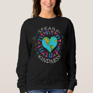 Spread Kindness Handprint Positive Inspirational T Sweatshirt