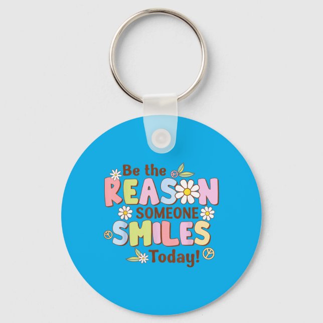 Spread Kindness Kind Positive Affirmation Key Ring (Front)