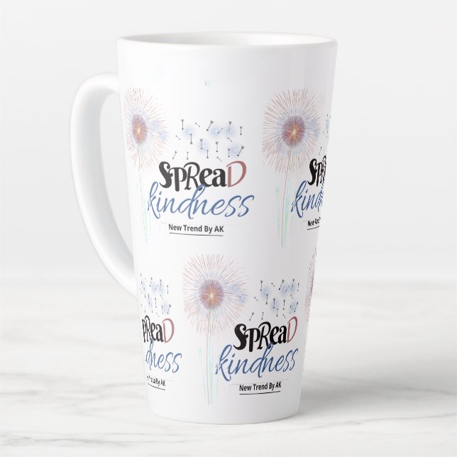 Spread Kindness Latte Mug (Left Angle)
