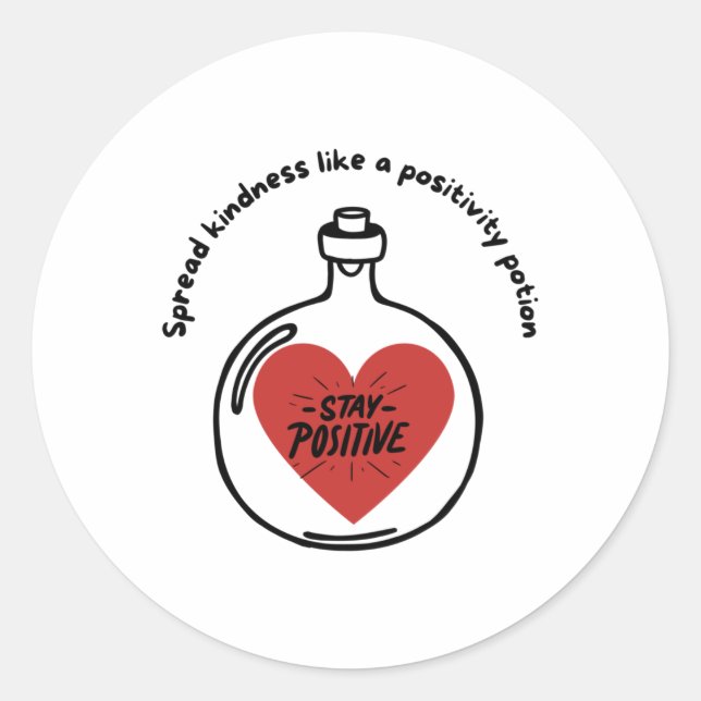 Spread Kindness Like A Positivity Potion Sticker  (Front)