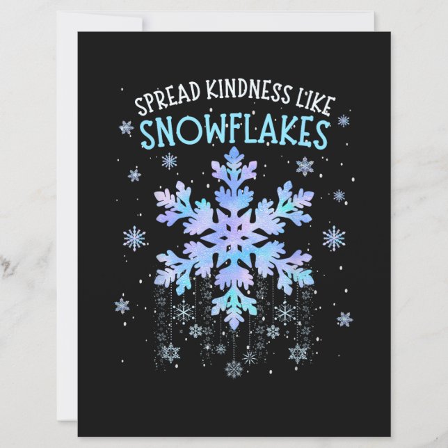 Spread Kindness Like Snowflakes Christmas Teacher  (Front)