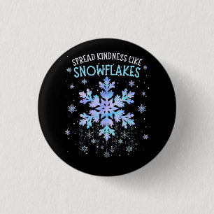 Spread Kindness Like Snowflakes Christmas Teacher 3 Cm Round Badge
