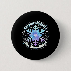Spread Kindness Like Snowflakes Christmas Teacher 6 Cm Round Badge