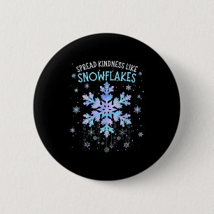 Spread Kindness Like Snowflakes Christmas Teacher 6 Cm Round Badge