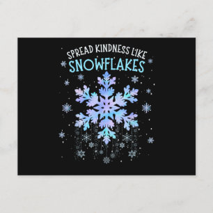 Spread Kindness Like Snowflakes Christmas Teacher Enclosure Card