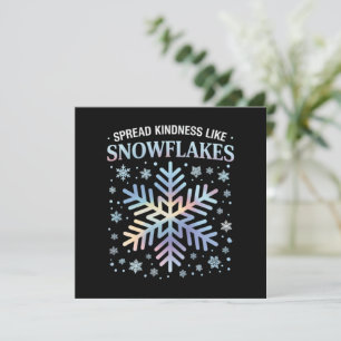 Spread Kindness Like Snowflakes Christmas Teacher Holiday Card