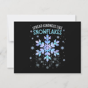 Spread Kindness Like Snowflakes Christmas Teacher Holiday Card