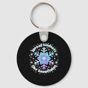 Spread Kindness Like Snowflakes Christmas Teacher Key Ring