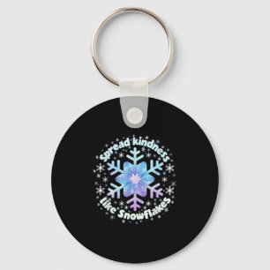 Spread Kindness Like Snowflakes Christmas Teacher Key Ring