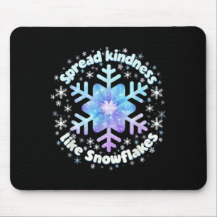 Spread Kindness Like Snowflakes Christmas Teacher Mouse Pad