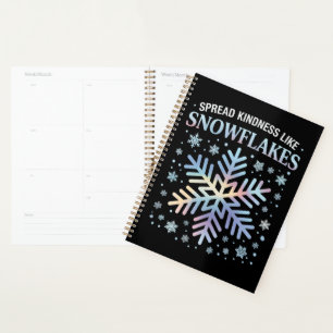 Spread Kindness Like Snowflakes Christmas Teacher Planner