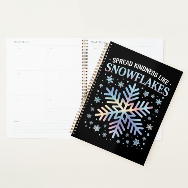 Spread Kindness Like Snowflakes Christmas Teacher Planner (Display)