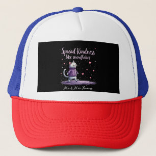 Spread Kindness Like Snowflakes Cosy Winter Vibes Trucker Hat