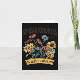 Spread Kindness Like Wildflowers Sticker Card