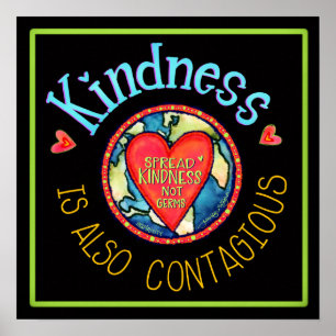 Spread Kindness not Germs Poster