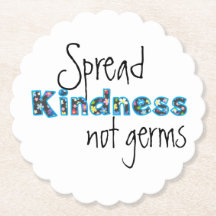 Spread Kindness Ø Germs Coasters