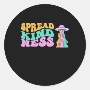 Spread Kindness Pastel Ufo Rainbow Sticker