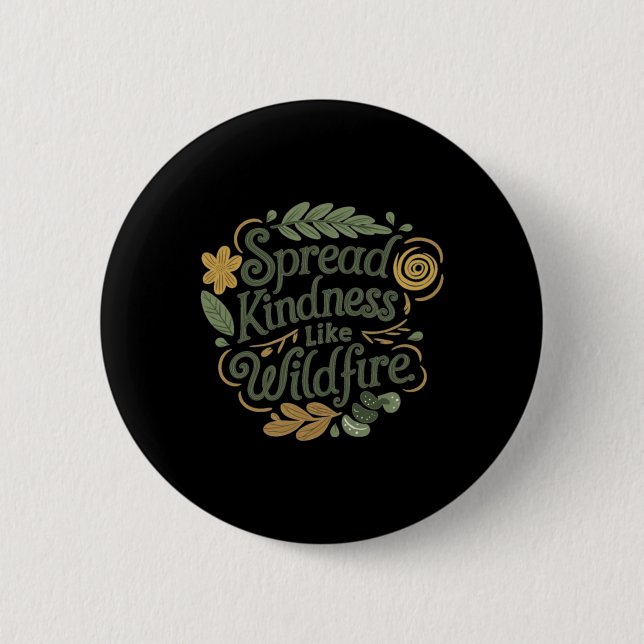 Spread Kindness - Positive Affirmation Sticker  6 Cm Round Badge (Front)