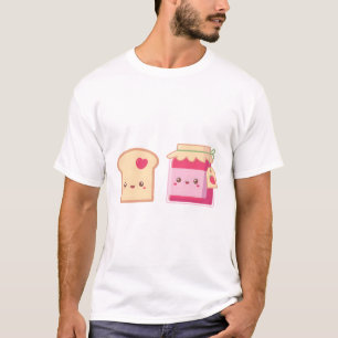 Spread Love, Cute Bread Toast and Strawberry Jam T-Shirt