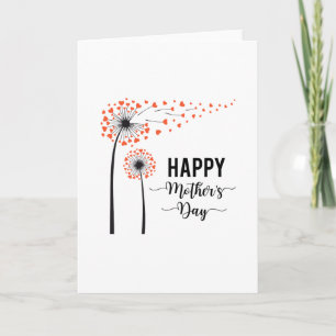 Spread love, dandelion Mothers Day card