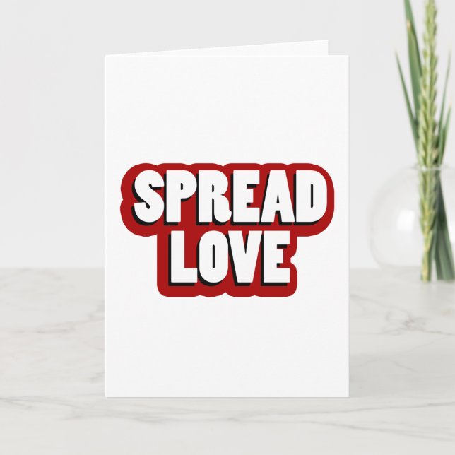 Spread Love Design Card (Front)