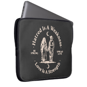spread love laptop sleeve
