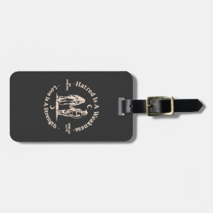 spread love luggage tag