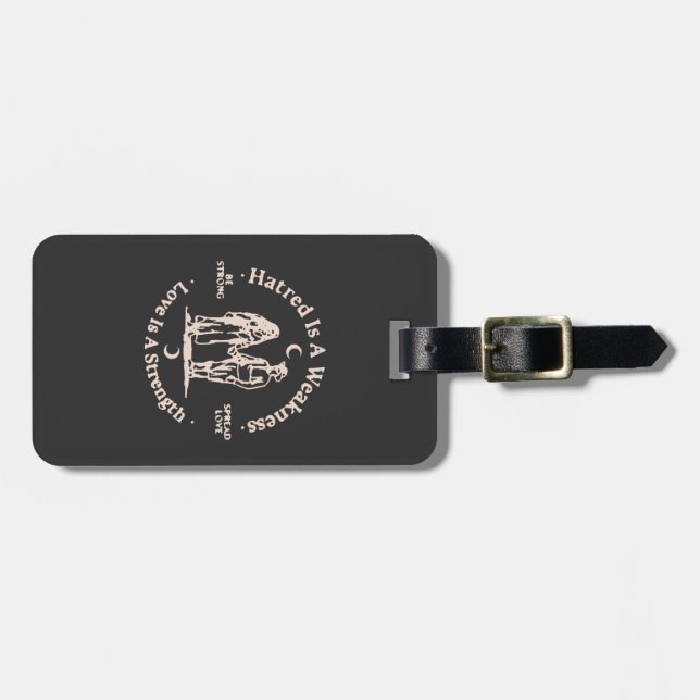 spread love luggage tag (Front Horizontal)