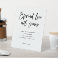 Spread Love Not Germs | Casual Typography