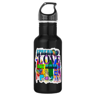 Spread Love Not Hate   LGBTQI+ Pride 532 Ml Water Bottle
