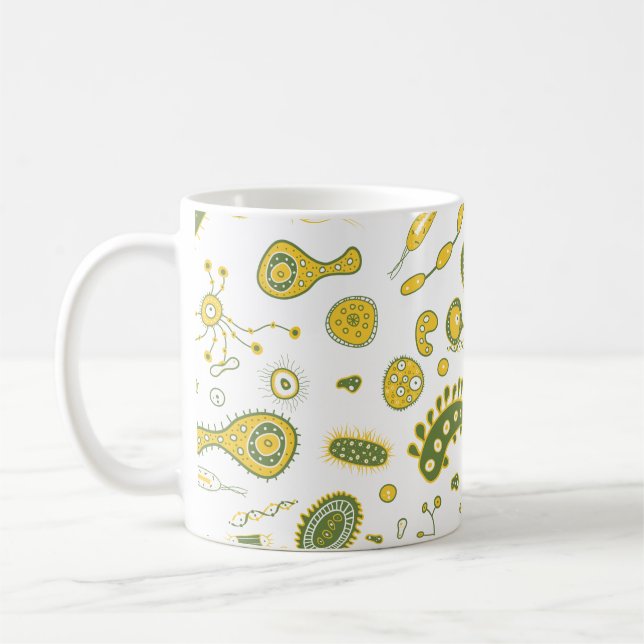 Spread LOVE, Spread, bacteria Coffee Mug (Left)