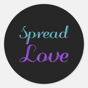 Spread Love Suicide Prevention Awareness Design Classic Round Sticker