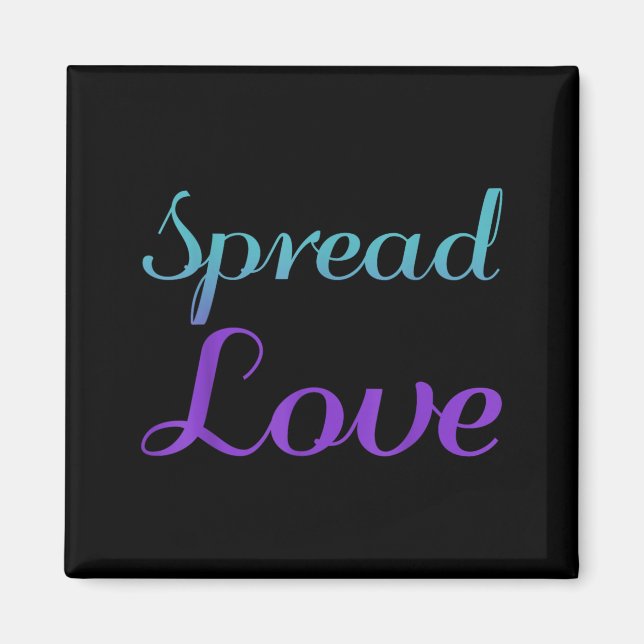 Spread Love Suicide Prevention Awareness Design Magnet (Front)