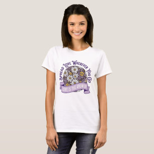 Spread Love Wherever You Go Floral Boho  T-Shirt