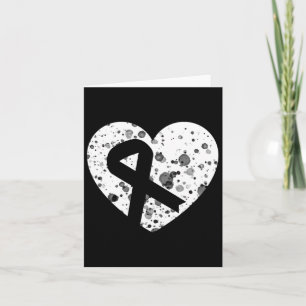 Spread Love With Graphic Heart And Ribbon Cancer Card