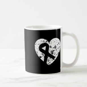 Spread Love With Graphic Heart And Ribbon Cancer  Coffee Mug
