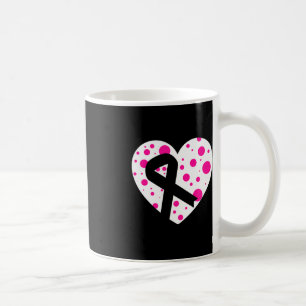 Spread Love With Graphic Heart Pink Ribbon World C Coffee Mug
