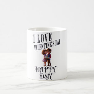 "Spread Love with Our Happy Valentine’s Day Logo  Coffee Mug