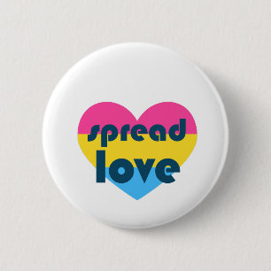 Spread Pansexual Love 6 Cm Round Badge