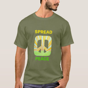 Spread Peace Rays Basic Dark T-Shirt