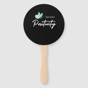Spread Positivity Hand Fan