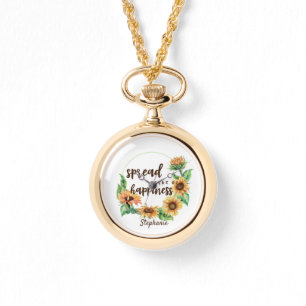 Spread Seeds of Happiness Personalised Name Watch