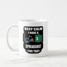 Spread Sheet Mug, Excel Mug Shortcut, Mug Excel, 