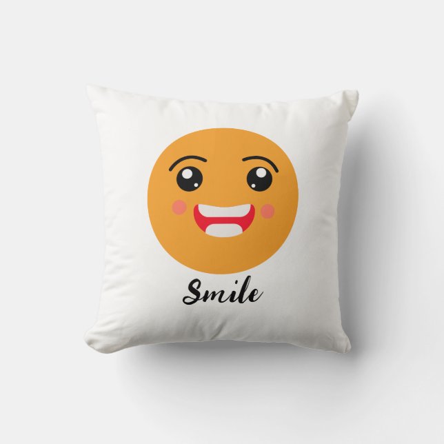 Spread Smiles on Emoji Day: Happy Emoji Collection Cushion (Front)